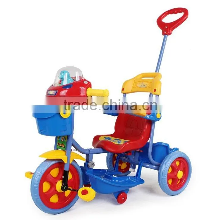 bt-1025968 ride on tricycle New design multifunctional ride on tricycle baby stroller (2 in 1) with flashing lights and b