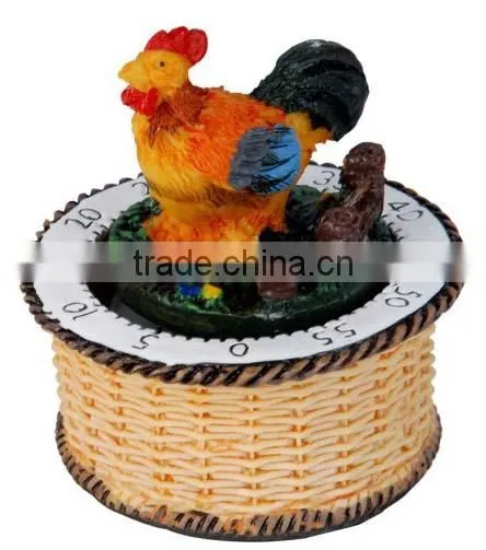 good quality mechanical kitchen resin diary cattle shape timer