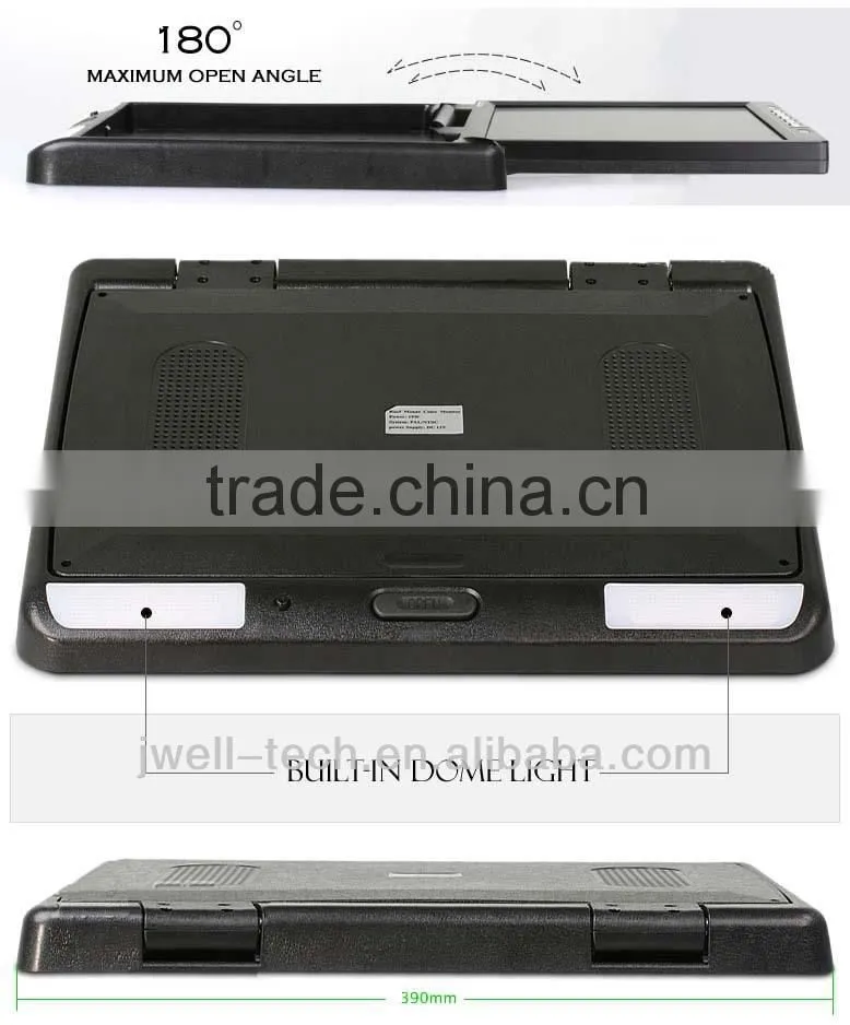 19" motorized bus monitor overhead monitor