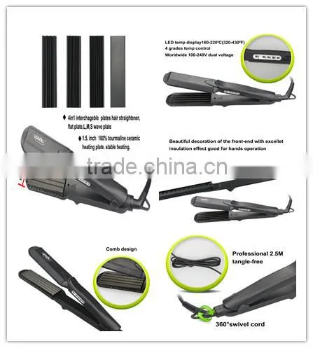L-700 hair curler and hair straightening brush with massage function