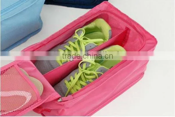 Foldable shoes bag and box in luggage for travelling