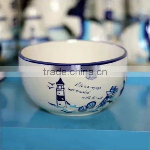 Mediterranean Style Household Ceramic Bowl M117088