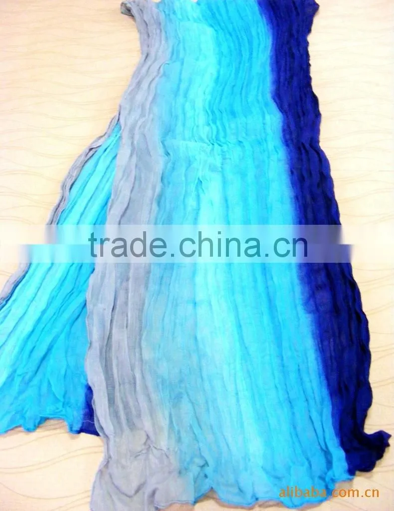 polyester crinkle fashionable voile scarf