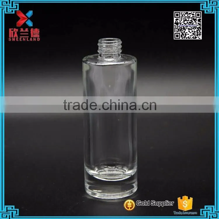35ml 55 m straigfht cylinder shape glass perfume twist off bottle with aluminum cap