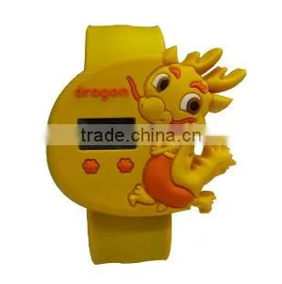 2014 hot selling customized cheap promotion cartoon silicone wrist watches/fashion silicone cartoon watch