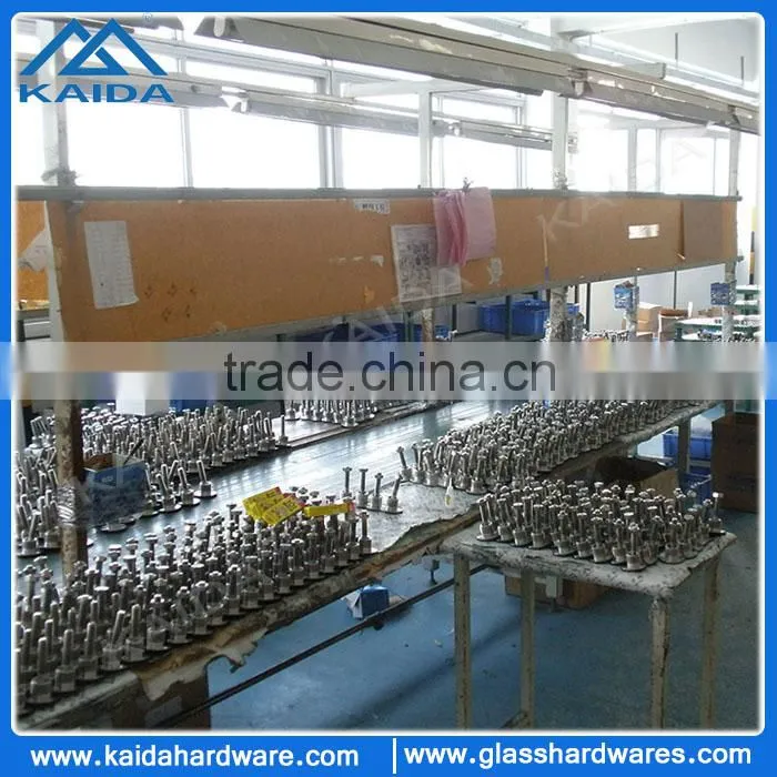 Stainless spider fittings for glass wall
