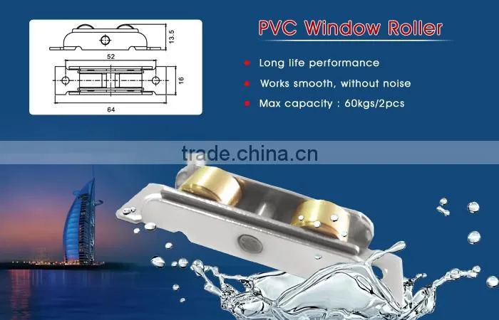 Sliding Window Roller,Dual Adjustable Pulley,Copper Wheel