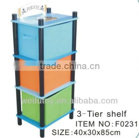 3 shelf drawer organizer with nonwoven boxes