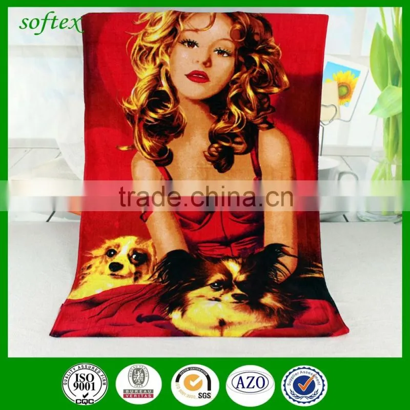 china supply wholesale personalized beach towels with cotton printing