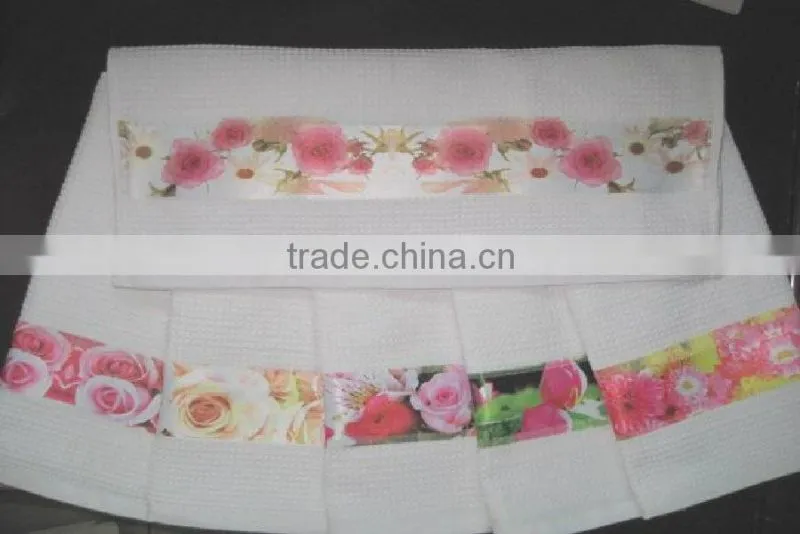 wholesale cotton white linen tea towel