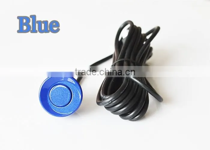 Free Shipping 4 Sensors English Human Voice LCD Parking Sensor Kit Real Person Speech 22mm Car Reverse Backup Radar System 12V
