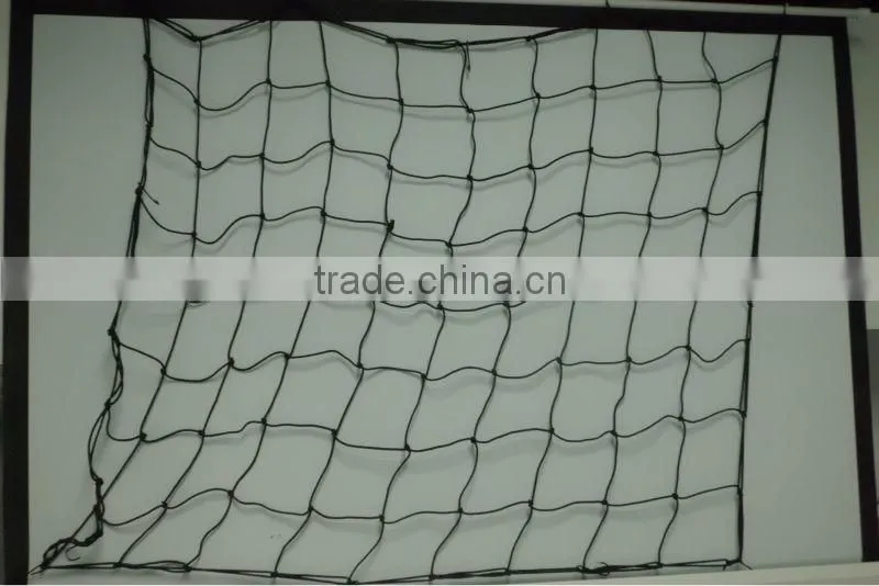 shock cord cargo net with load resistant hooks