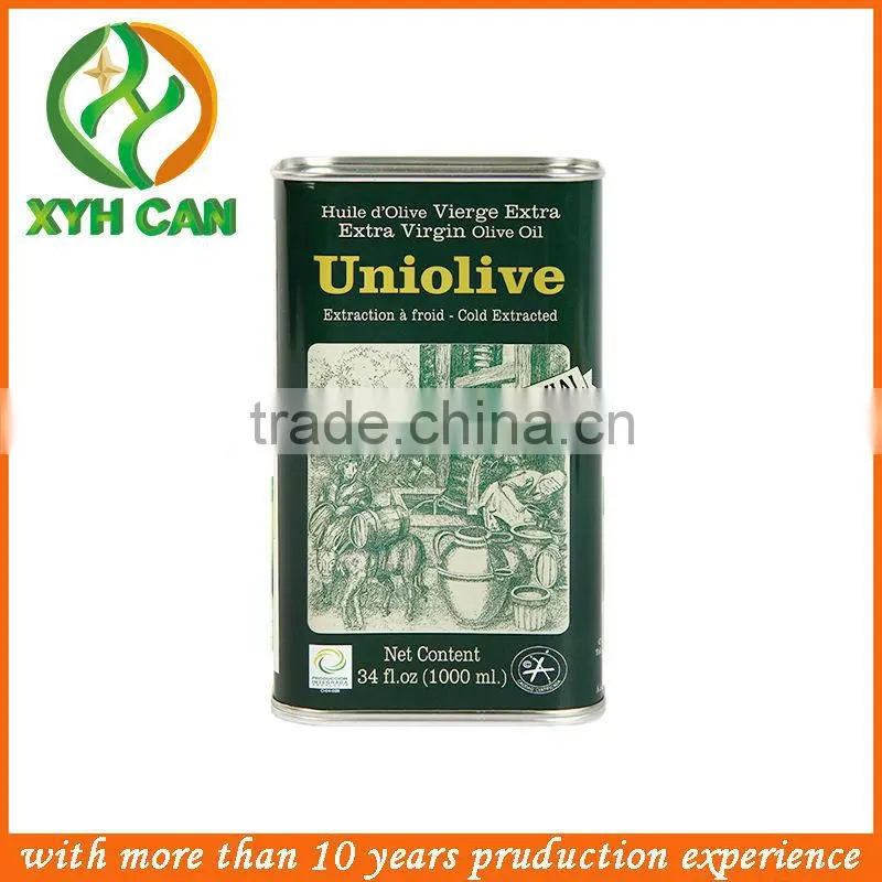 good grade oval extra virgin olive oil tin can