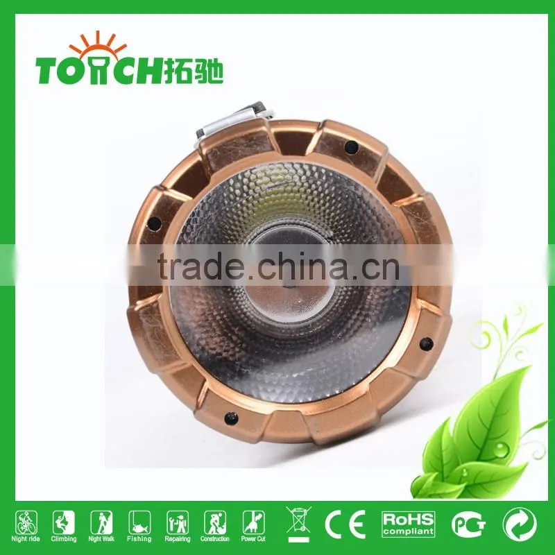 New Product Promotion Solar Rechargeable LED Lantern Flashlight Camping Light with 3w Flashlight Outdoor Camping Lamp