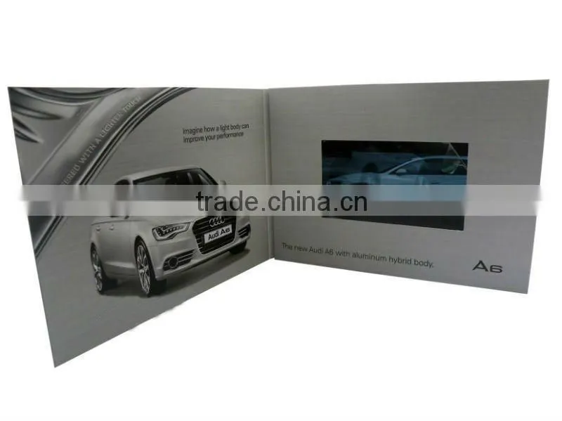 Famous Car Brand Video Greeting Card as romotion gifts