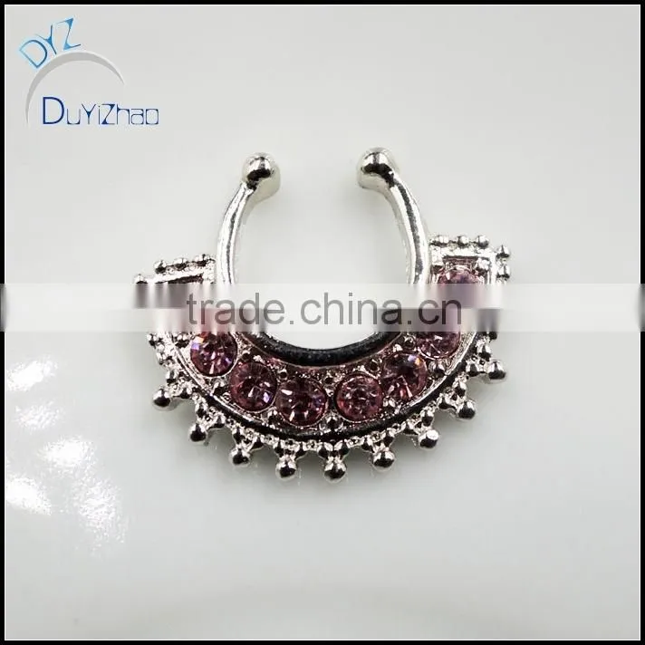 Fashion Septum Clicker Non Piercing Nose Ring