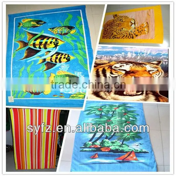 low price printed beach towel