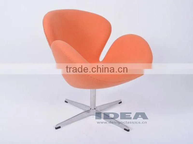 Replica Arne Jocabsen Swan Chair - Orange Fabric