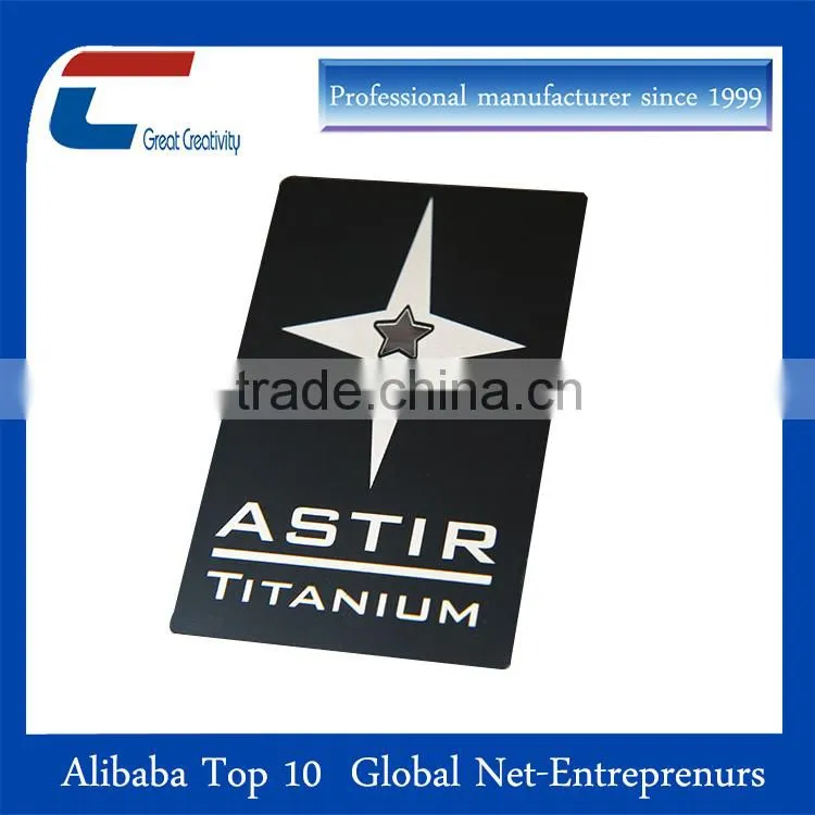 CR80 cheap metal brushed name card