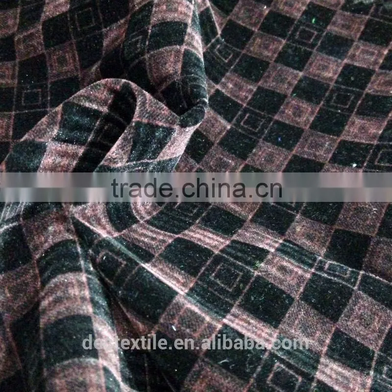 Nylon flocking discharge printed flocking fabric