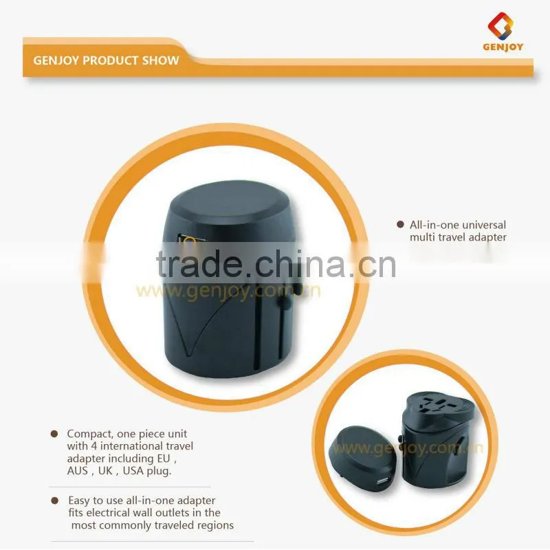 Amazing products from china A0611 universal power adapter au eu uk usb 1.0A wireless adapter