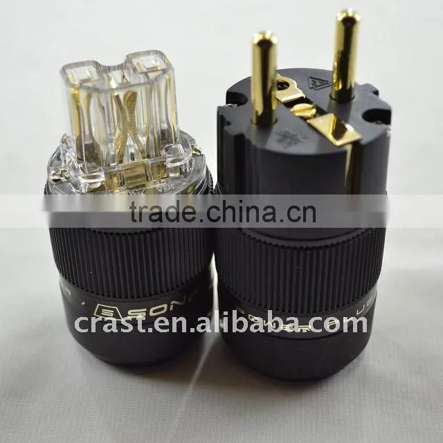 Audiocrast 24K Gold Plated SCHUKO Power Connector