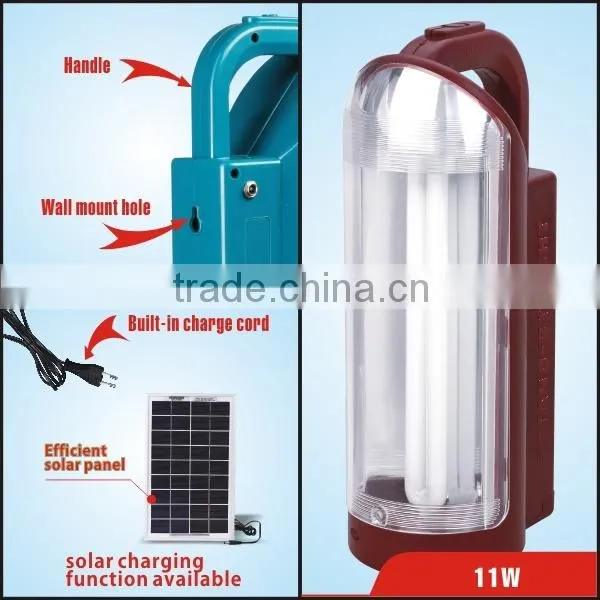 Hot Sale U Shape 11W Rechargeable Emergency Tube Lantern 11W Portable Emergency Lighting