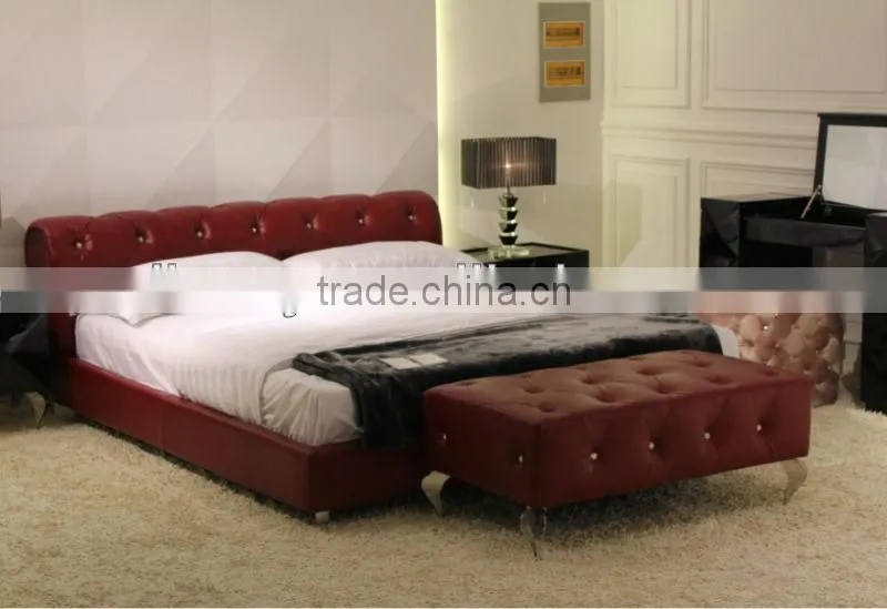 Divany leather bed (LS-408)