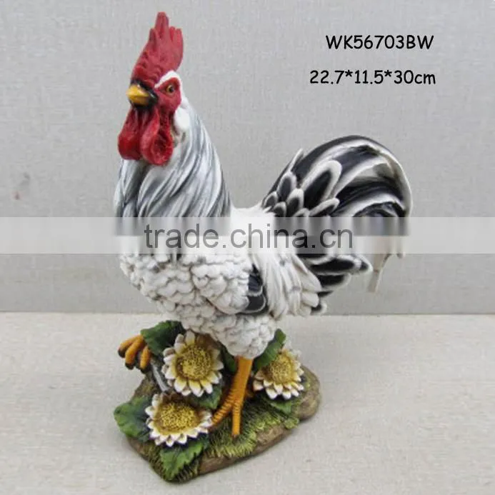 Hot selling polyresin garden decorative hens