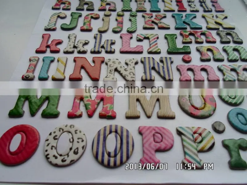 simple acrylic diamond 26 alphabet letter sticker
