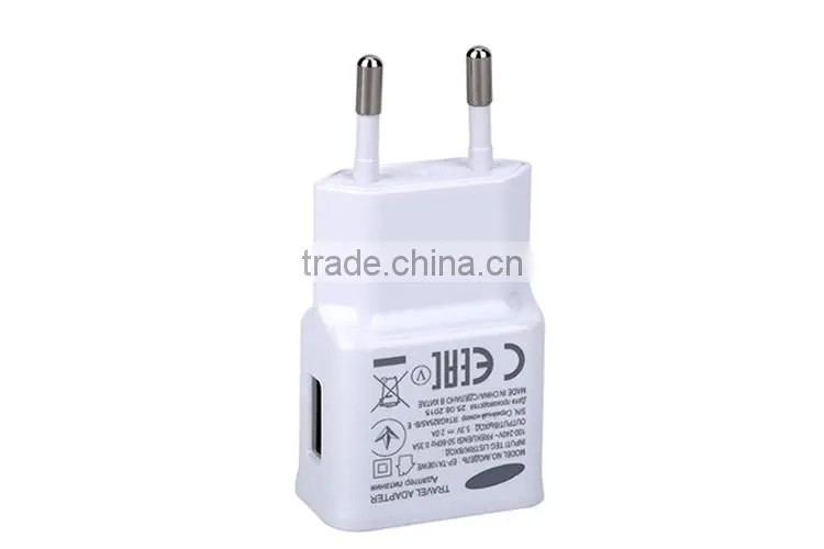 2016 new high-end product EP-TA10EWE single usb wall charger EU plug for samsung