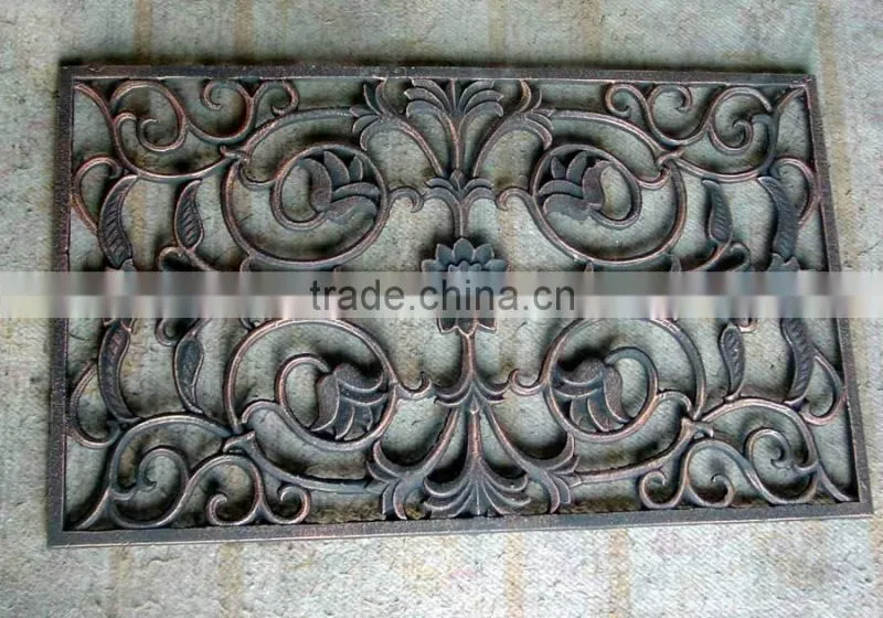 ourdoor decorative doormat cast iron