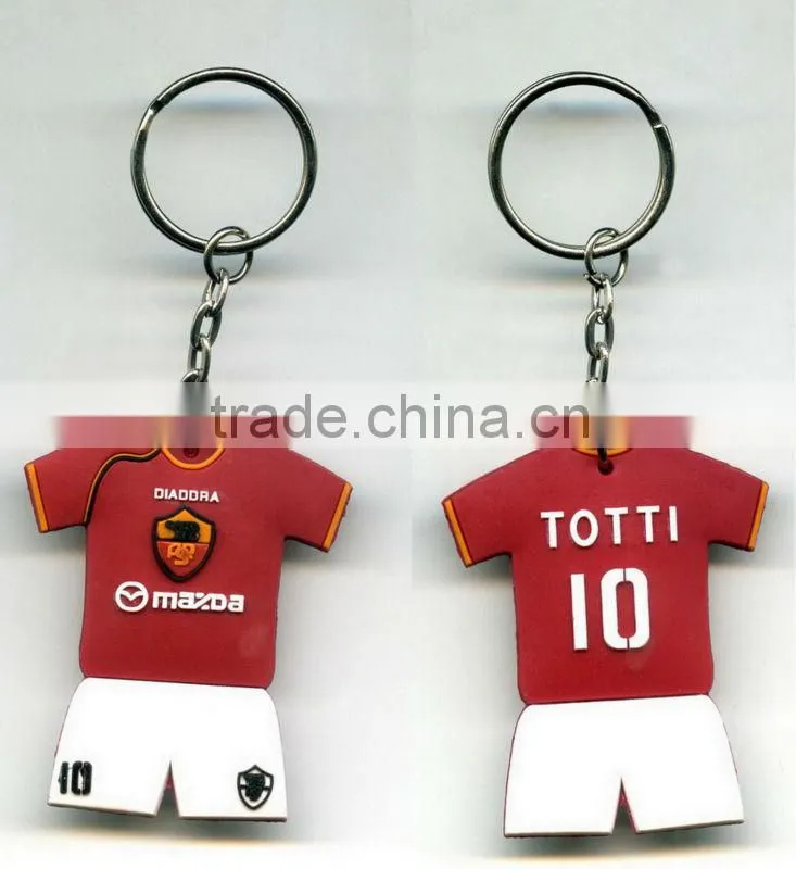 World cup promotion T-shirt shape keychain basketball team jersey keychain