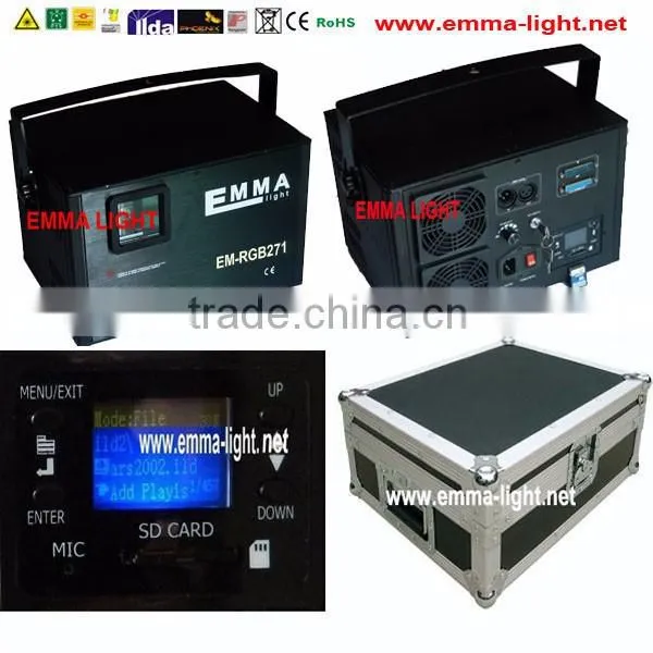 5W RGB Ld 520 New Product Laser Light with LCD Display SD Card