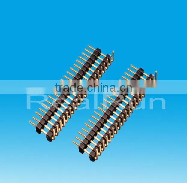 2.54mm Pitch Double Layer Single Row Angle Pin Header connector