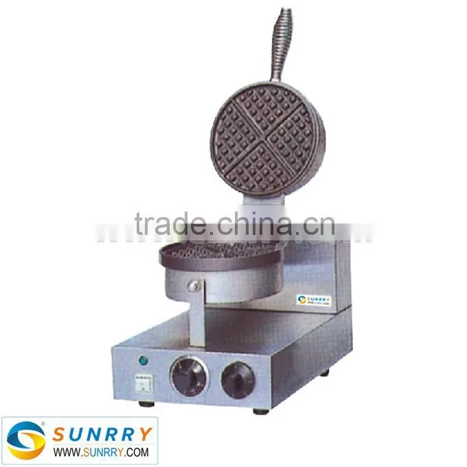 Stainless steel single head belgian waffle maker machine