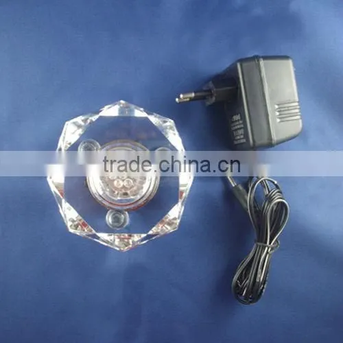 Led light base rotating for 3d crystal/Crystal Decoration