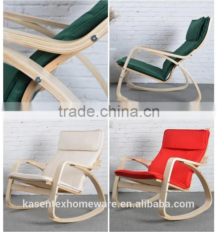 Deep blue Bent plywood armchair chaise longue leisure chair