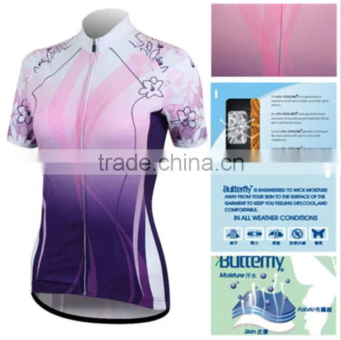 Purple Custom-Made Cycling Shirts Sport Top Wear