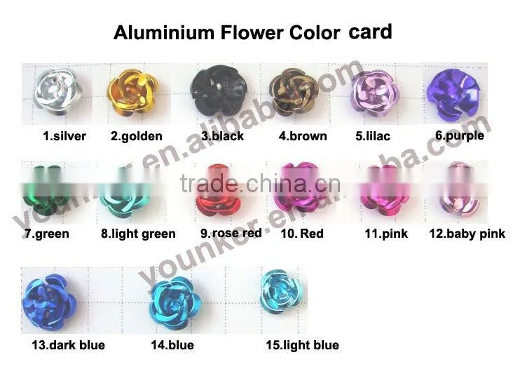 Fashion aluminum flower for jewelry accessory