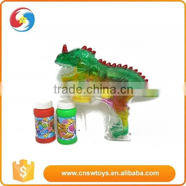 Factory directly high quality gun play kids plastic bubble set with light & sounds