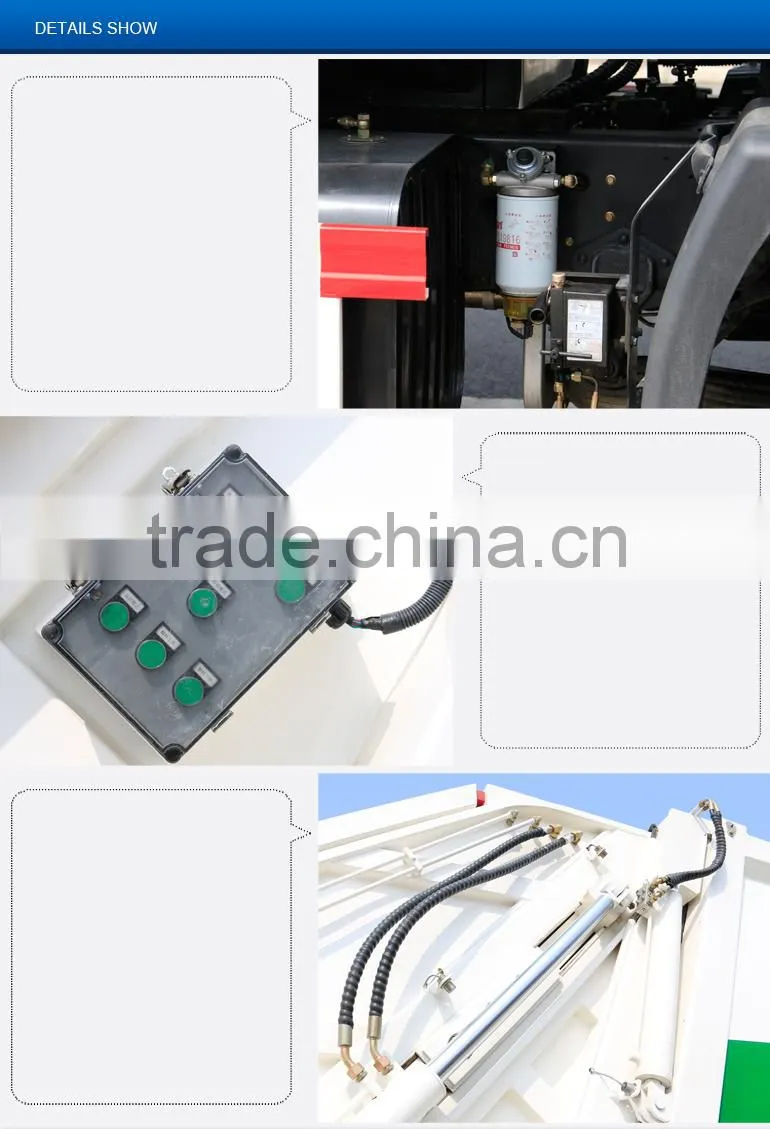 garbage compactor truck for asia market