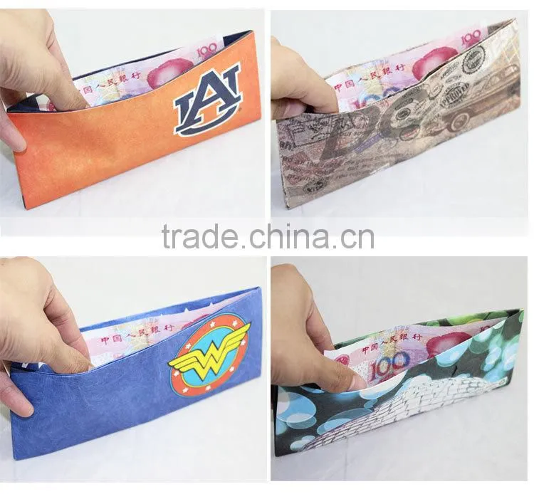 Currency us dollar wallets Pound Tyvek Wallet Euro Wallets / Purse Novelty Gift