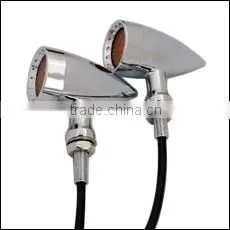 Chrome Vintage Bullet Turn Lights Motorcycle Indicator for Kawasaki