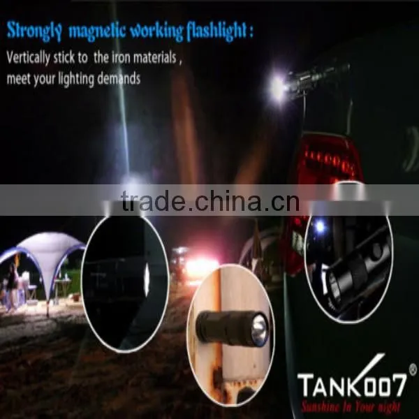 Tank007 best working magnetic torch flashlight lamp wholesale M30