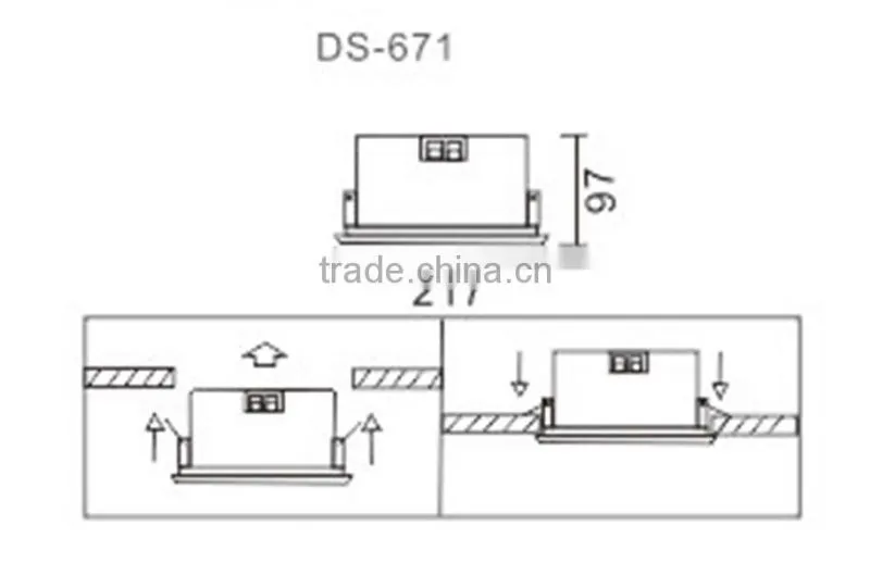 DS-671 High Quality Sound Full Range Ceiling Speaker with Amplifier