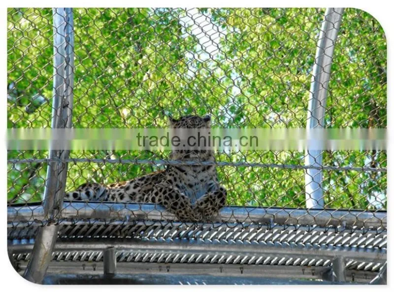 High strength customized stainless steel animal enclosure zoo mesh