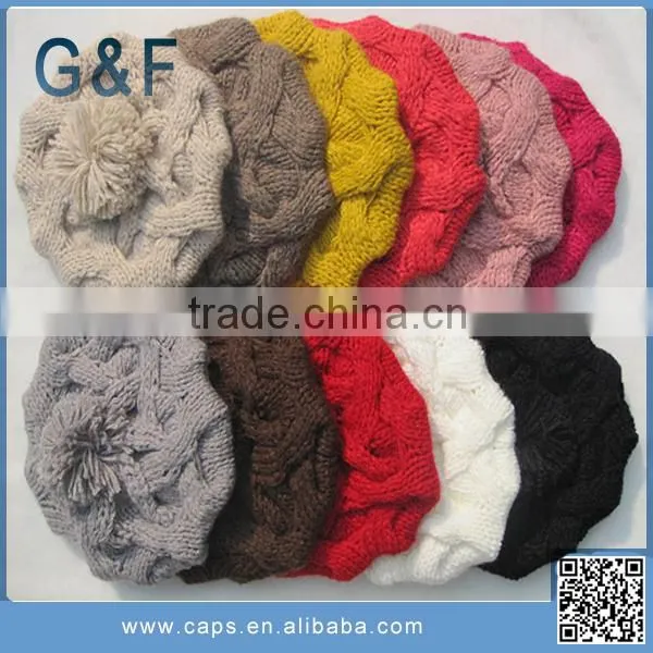 High Quality Korean Style Lady's Funny Knitted Hat