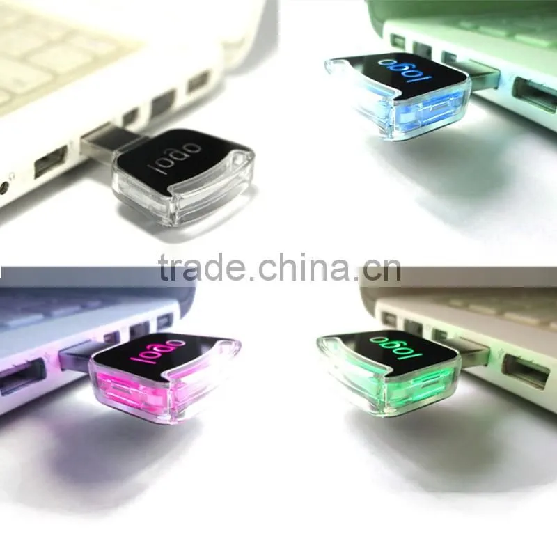 2016 new arrive LED usb keychain drives