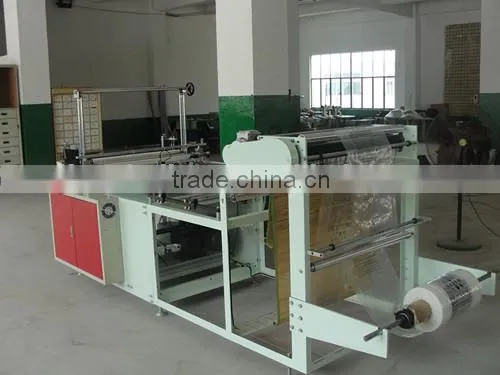 Hot seal and cool cut bottom sealing bag making machine